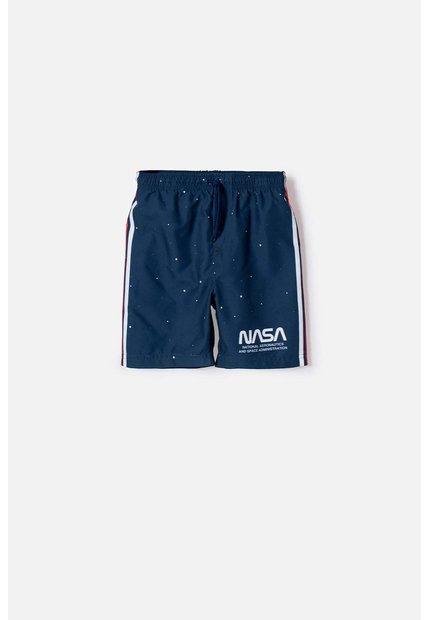 Pantaloneta De Baño De Nasa Azul Para Niño 10