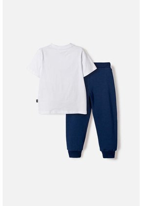 Conjunto De La Nasa Con Pantalón Largo Blanco Y Azul Para Niño 2T A 5T 4T