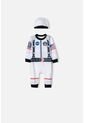 Pijama De La Nasa Manga Larga Blanco Para Bebé Niño 6-9 de NASA