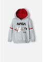 Buzo De La Nasa Con Capucha Gris Para Niño 2T A 5T 4T de NASA