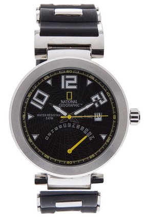 Reloj Negro-Plateado NATIONAL GEOGRAPHIC
