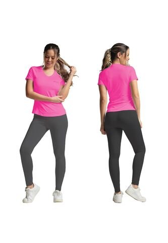 CONJUNTO DEPORTIVO NATIVOS MUJER A21888 GRIS FUCSIA Talla 12 Nativos
