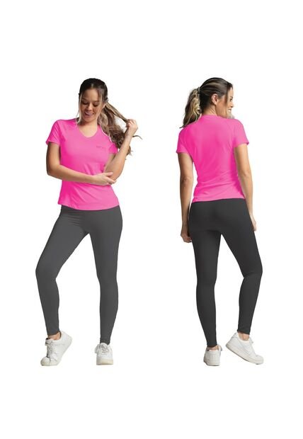 CONJUNTO DEPORTIVO NATIVOS MUJER A21888 GRIS FUCSIA Talla 8