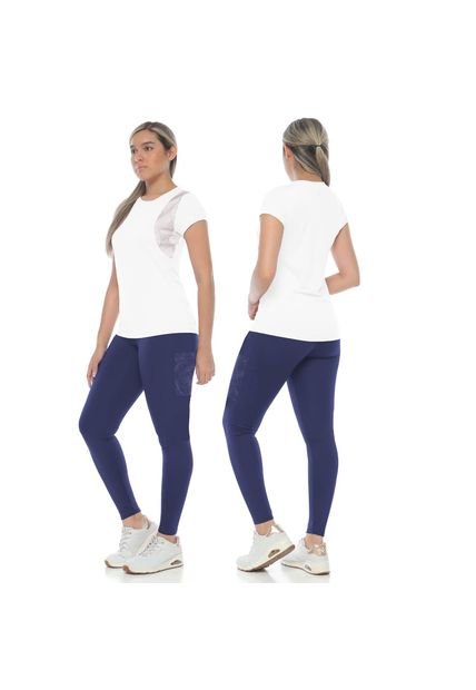 CONJUNTO DEPORTIVO NATIVOS MUJER A21886 AZUL OSCURO-BLANCO Talla 12