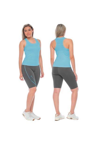 CONJUNTO DEPORTIVO NATIVOS MUJER A26010 GRIS AZUL Talla 8
