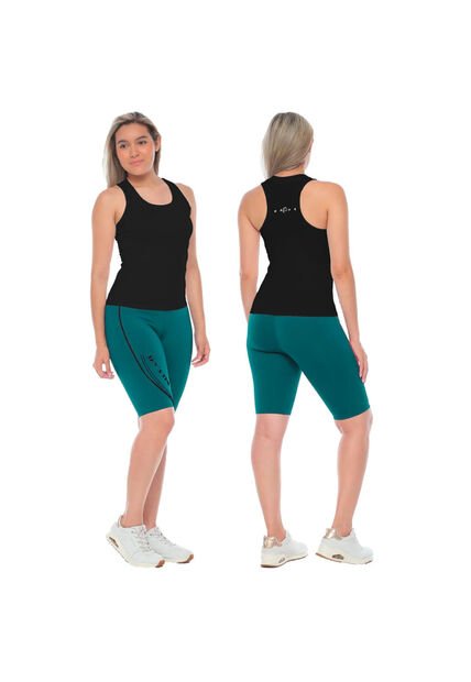 CONJUNTO DEPORTIVO NATIVOS MUJER A26010 VERDE NEGRO Talla 10