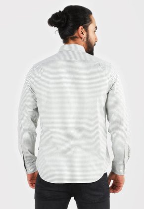Camisa Verde Oliva-Blanco Nautica
