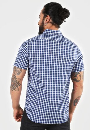 Camisa Azul-Blanco Nautica