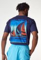 Camiseta Azul-Multicolor Nautica de Nautica