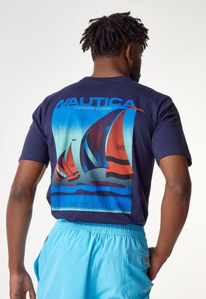 Camiseta Azul-Multicolor Nautica