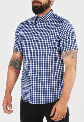Camisa Azul-Blanco Nautica