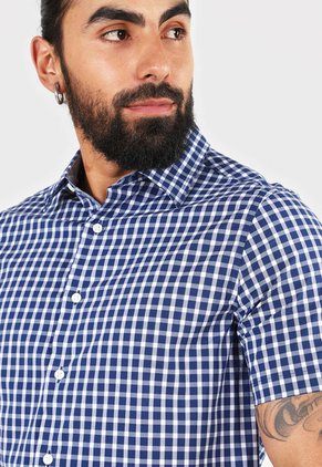 Camisa Azul-Blanco Nautica