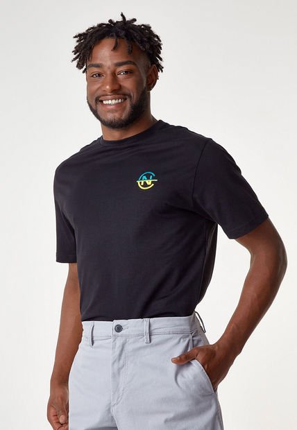 Camiseta Negro-Amarillo-Verde Nautica