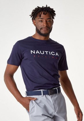 Camiseta Azul Navy-Rojo-Blanco Nautica