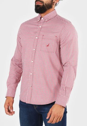 Camisa Rojo-Blanco Nautica