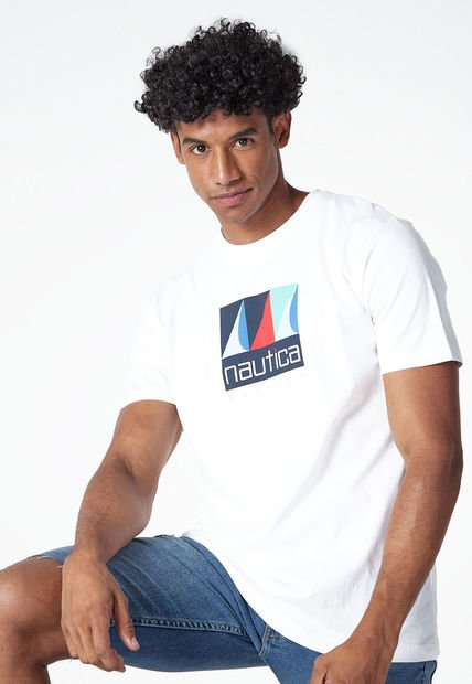 Camiseta Blanco-Multicolor Nautica