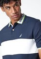 Polo Azul-Blanco-Verde Nautica de Nautica