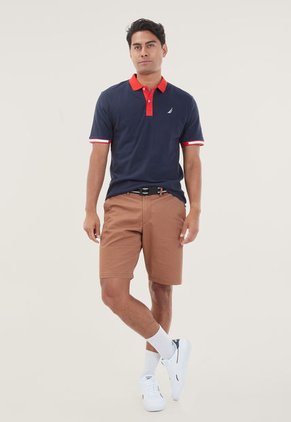 Polo Azul-Rojo-Blanco Nautica