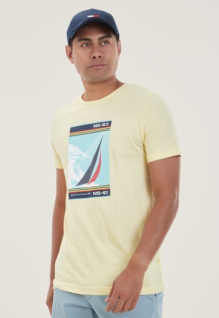 Camiseta Amarillo-Aguamarina-Azul Nautica