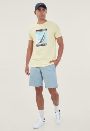 Camiseta Amarillo-Aguamarina-Azul Nautica