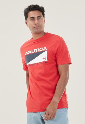 Camiseta Rojo-Blanco-Azul Nautica