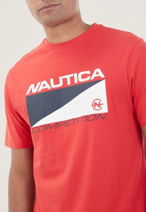 Camiseta Rojo-Blanco-Azul Nautica