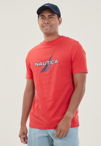 Camiseta Rojo-Azul-Blanco Nautica