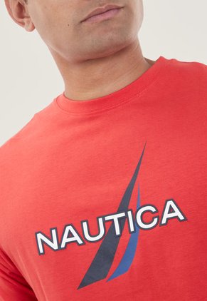 Camiseta Rojo-Azul-Blanco Nautica