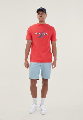Camiseta Rojo-Azul-Blanco Nautica