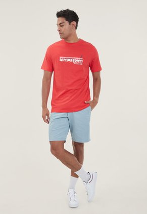 Camiseta Rojo-Azul-Blanco Nautica