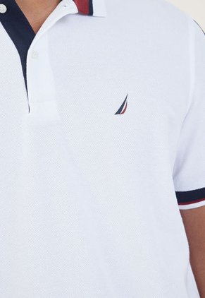 Polo Blanco-Azul-Vinotinto Nautica
