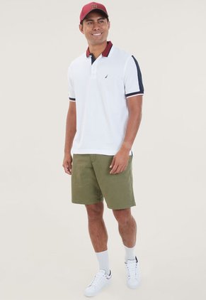 Polo Blanco-Azul-Vinotinto Nautica