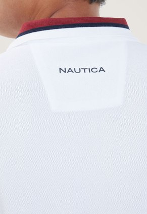 Polo Blanco-Azul-Vinotinto Nautica