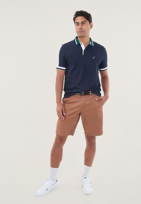 Polo Azul-Blanco-Verde Nautica