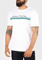 Camiseta Blanco-Verde-Azul Nautica de Nautica