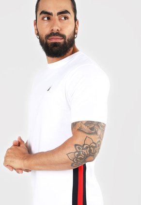 Camiseta Blanco-Azul-Rojo Nautica