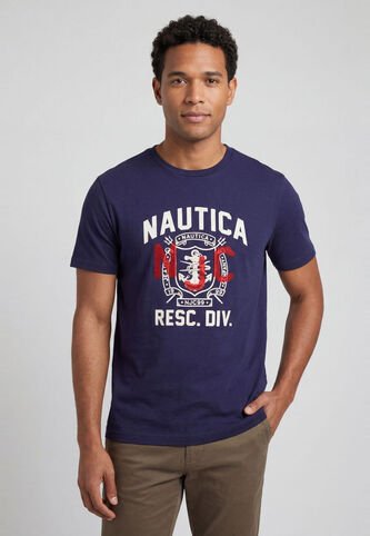 Camiseta NAUTICA Azul Nautica