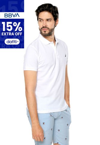 Polo Blanco-Azul Nautica Nautica