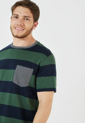 Camiseta Verde-Azul Nautica
