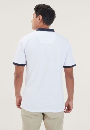 Polo Blanco-Azul Nautica
