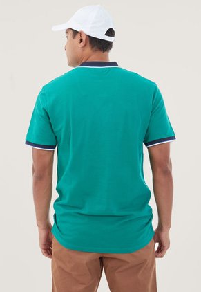 Polo Verde-Azul-Blanco Nautica