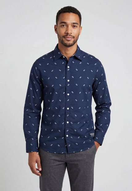 Camisa NAUTICA Azul