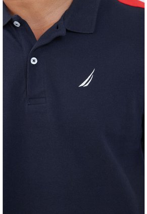 Polo Azul-Rojo-Blanco Nautica