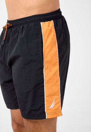 Traje de Baño Negro-Naranja-Blanco NAUTICA