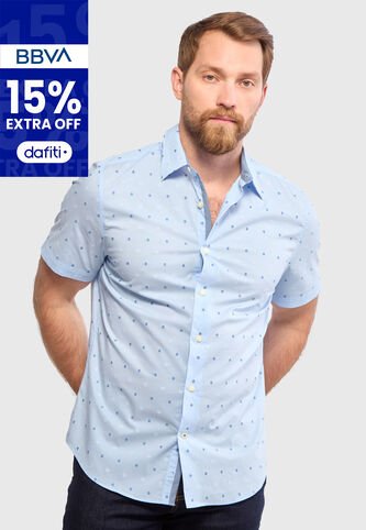 Camisa NAUTICA Celeste Nautica