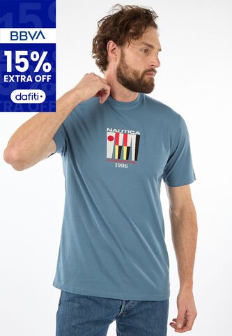Camiseta NAUTICA Azul Raf Nautica