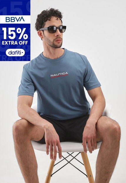 Camiseta NAUTICA Azul Raf