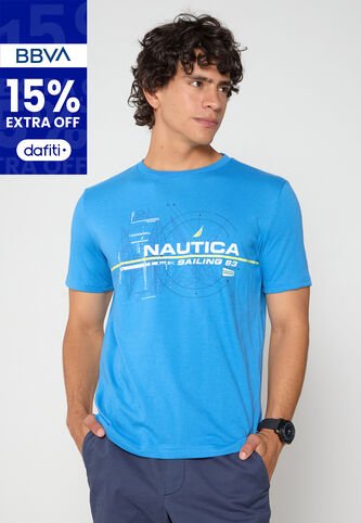 Camiseta NAUTICA Azul Nautica