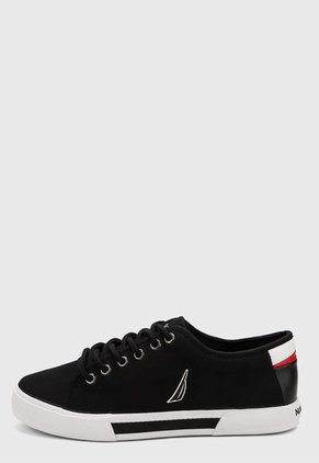 Tenis Lifestyle Negro-Blanco Nautica Webb Twill