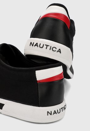 Tenis Lifestyle Negro-Blanco Nautica Webb Twill
